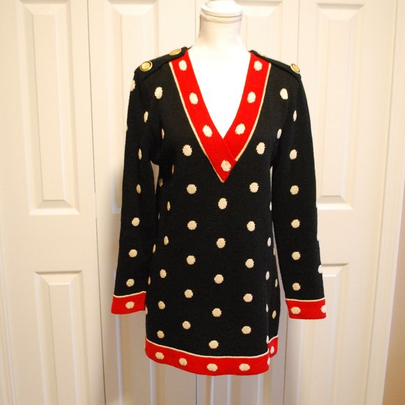 V Neck Tunic Sweater - Size 10/12 - Picture 1 of 3